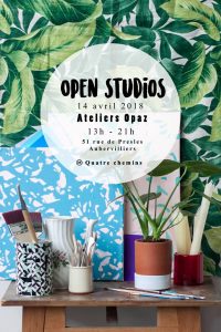 Opaz-Ateliers, Affiche Open Studio[z] by Capucine et Victoria - édition 2018